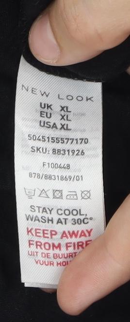 Womens UK Size XL New Look Black Basic Camisole