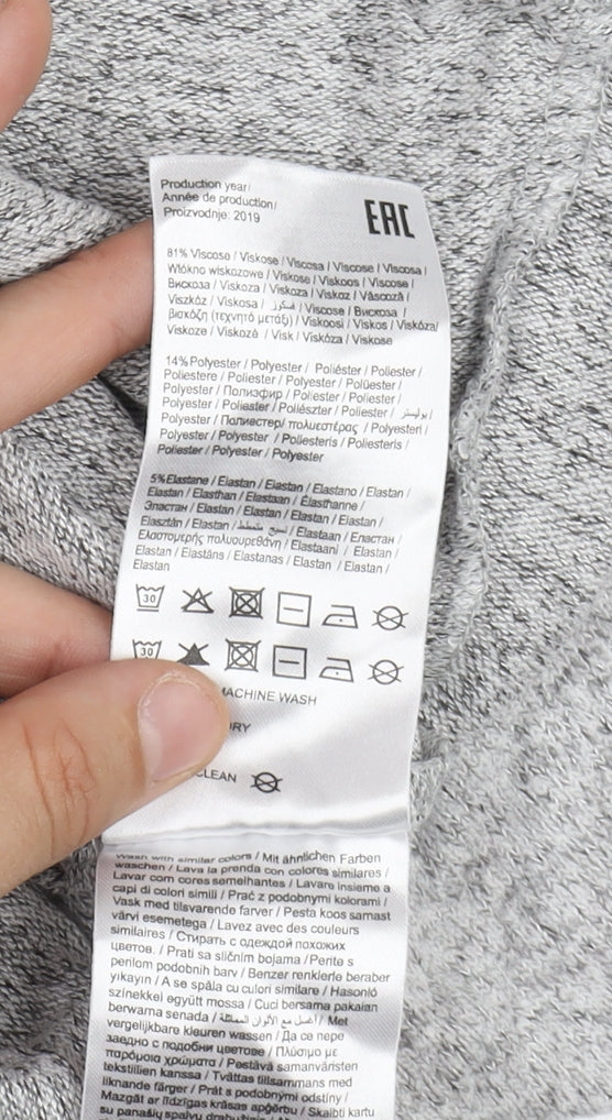 Only Women's Grey Shift Dress Large - Casual Elegance