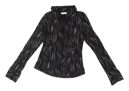 Womens UK Size 12 Marks and Spencer Black Basic Blouse