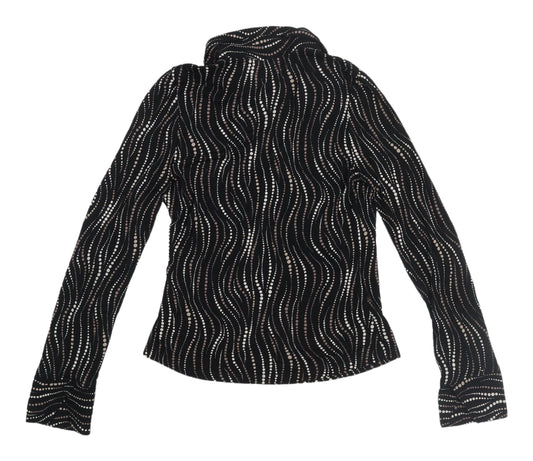 Womens UK Size 12 Marks and Spencer Black Basic Blouse