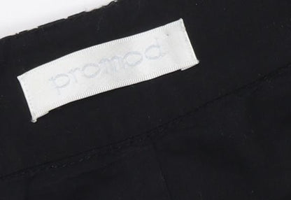 Promod Women's Black Beaded Floral Shift Dress Size 12