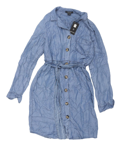 Esmara Women's Blue Shirt Dress, Size 6, New