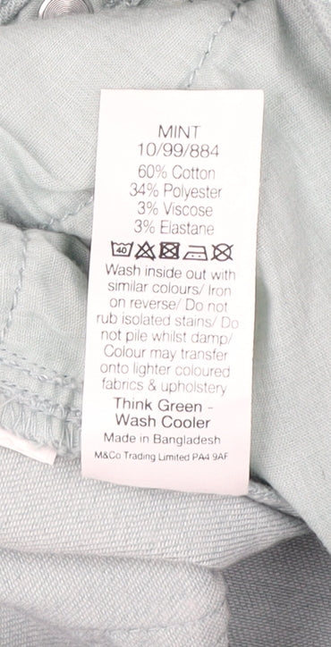 M&Co Women's Mint Jeans Size 10 Light Wash