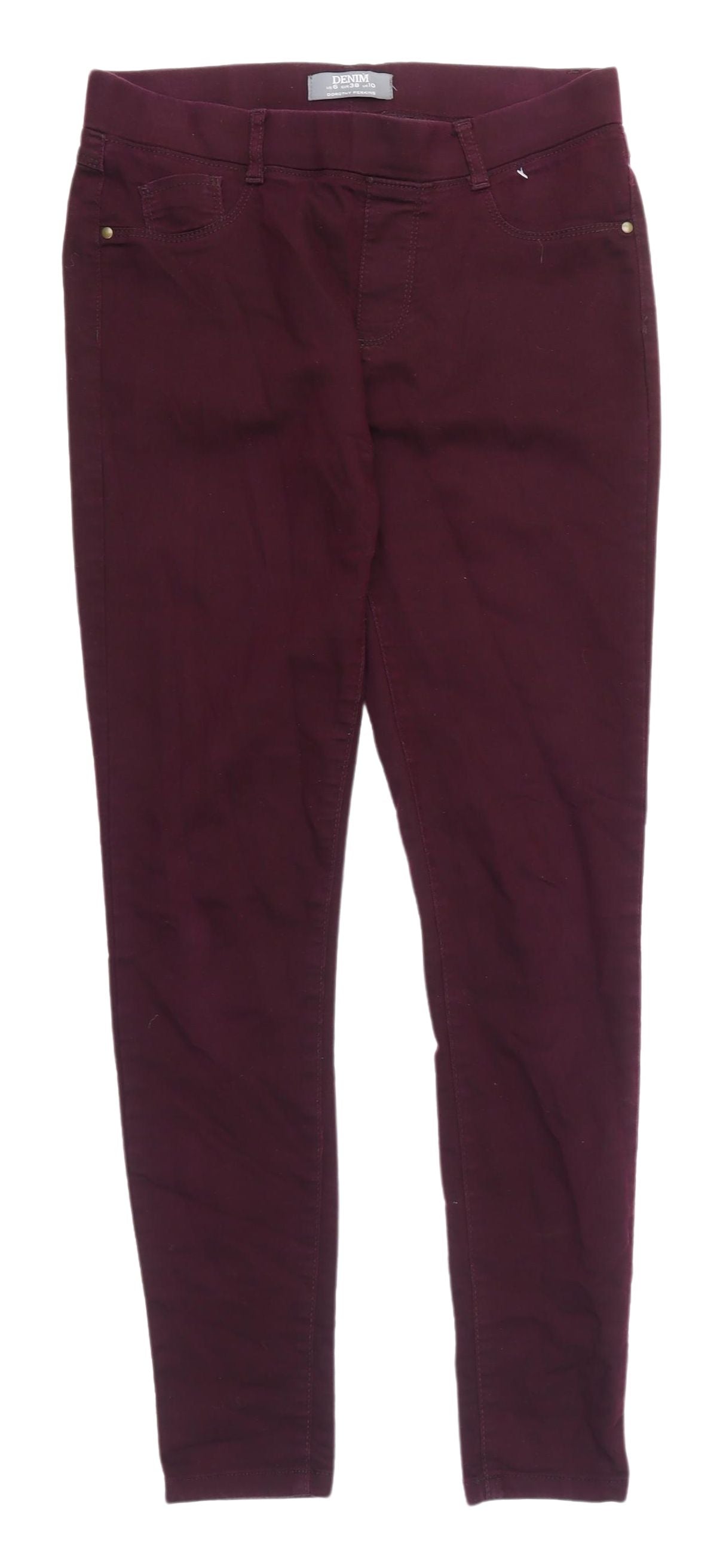 Dorothy Perkins Women's Purple Skinny Jeans Size 10 S