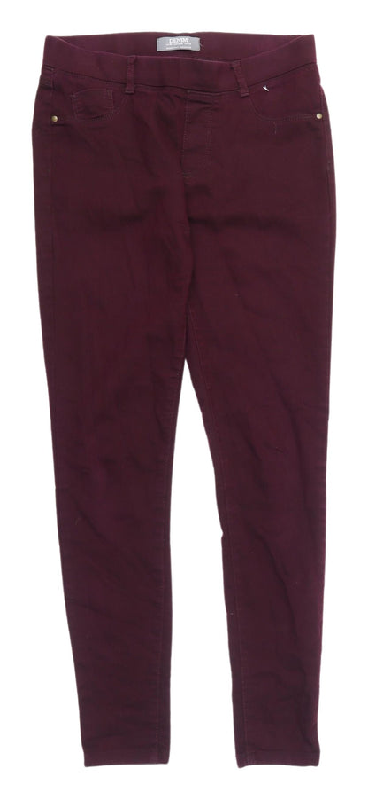 Dorothy Perkins Women's Purple Skinny Jeans Size 10 S