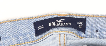 Hollister Women's Light Blue Skinny Jeans, Size 32 Slim Fit