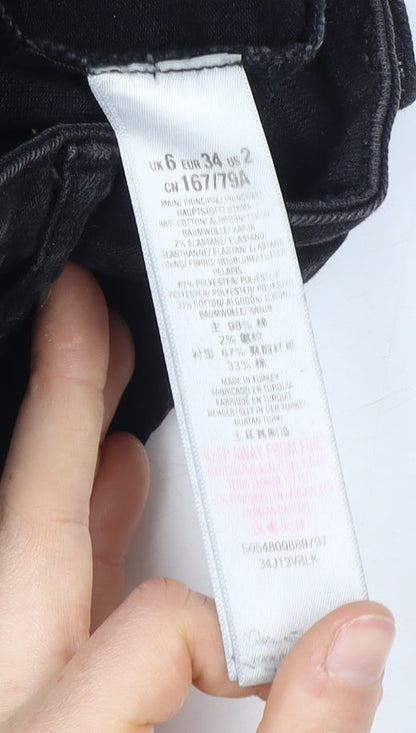 Miss Selfridge Women's Black Skinny Jeans Size 6