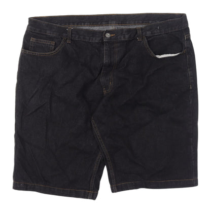 George Men's Black Bermuda Denim Shorts Size 42 Casual