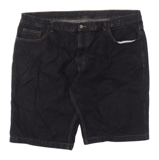George Men's Black Bermuda Denim Shorts Size 42 Casual