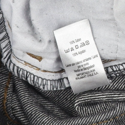 George Men's Black Bermuda Denim Shorts Size 42 Casual