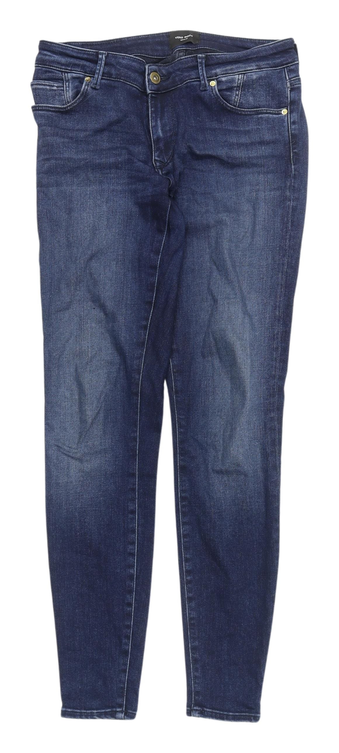 Womens UK Size UK 4 VERO MODA Slim Fit Skinny Blue Jeans
