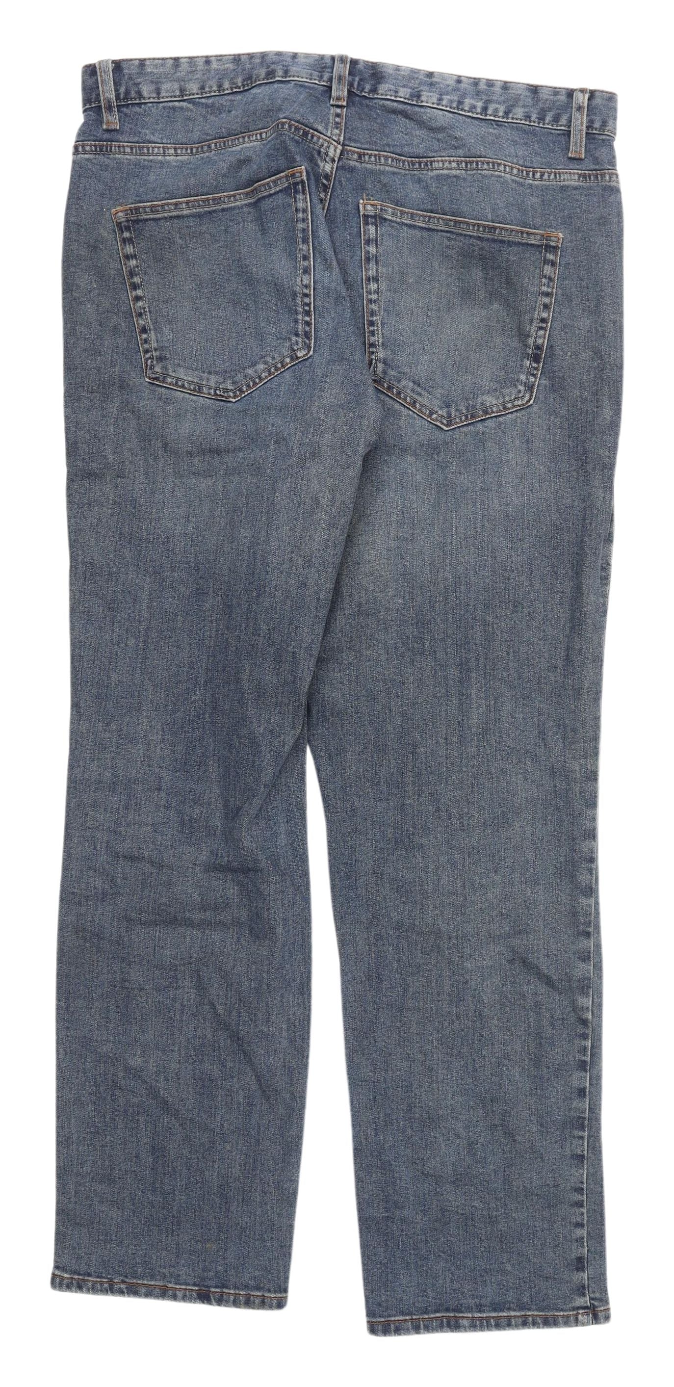 Mens UK Size M NEXT Regular Fit Straight Blue Jeans