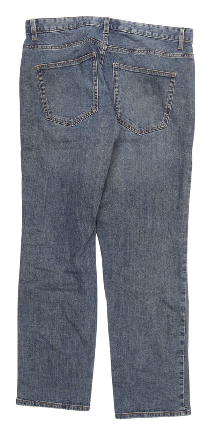 Mens UK Size M NEXT Regular Fit Straight Blue Jeans