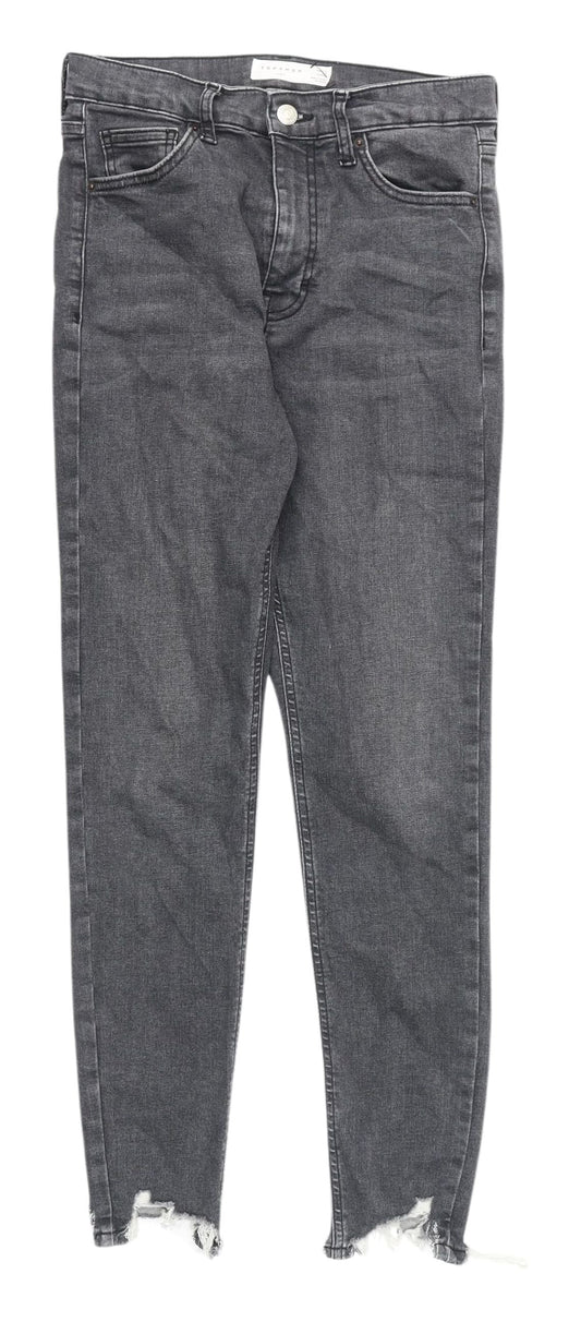 Topshop Women's Grey Skinny Jeans Size M