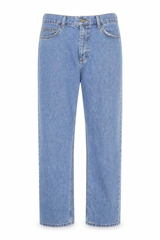 Mens UK Size L Marks and Spencer Regular Fit Straight Blue Jeans