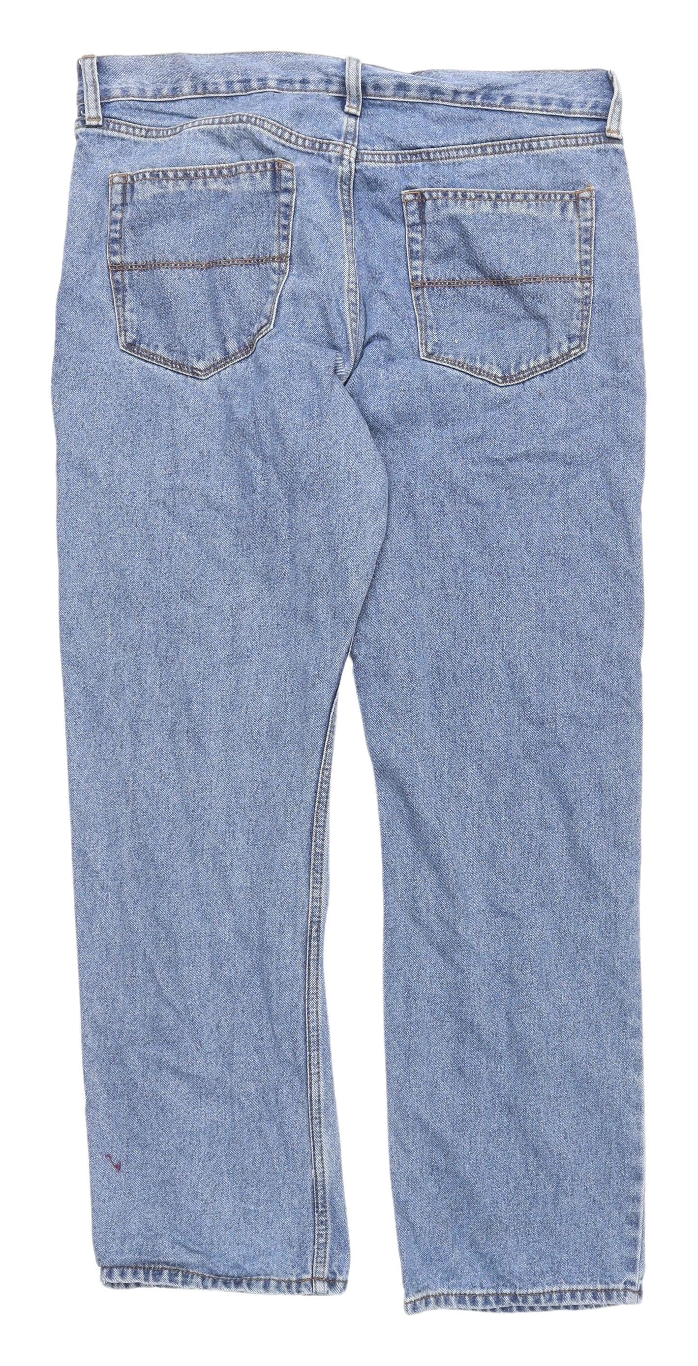 Marks & Spencer Men's Blue Straight-Leg Jeans