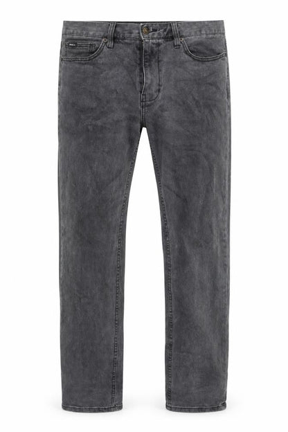 Mens UK Size 10 RVCA Regular Fit Straight Grey Jeans