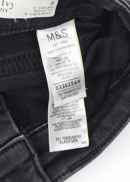 Womens UK Size 4 Marks and Spencer Regular Fit Skinny Black Jeans