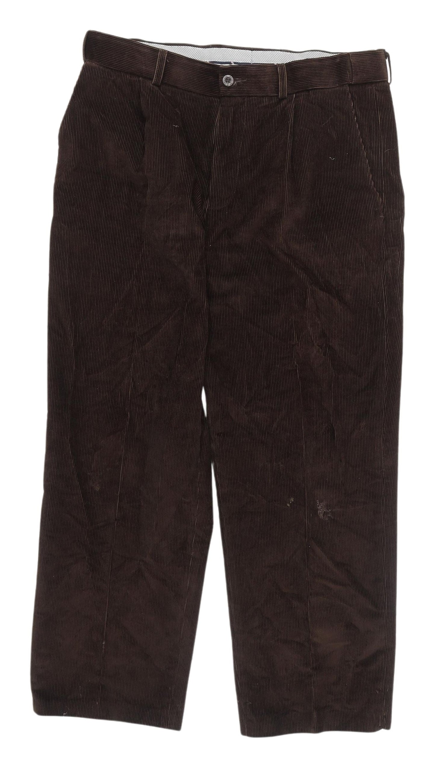 Maine New England Men's Brown Corduroy Trousers 34S