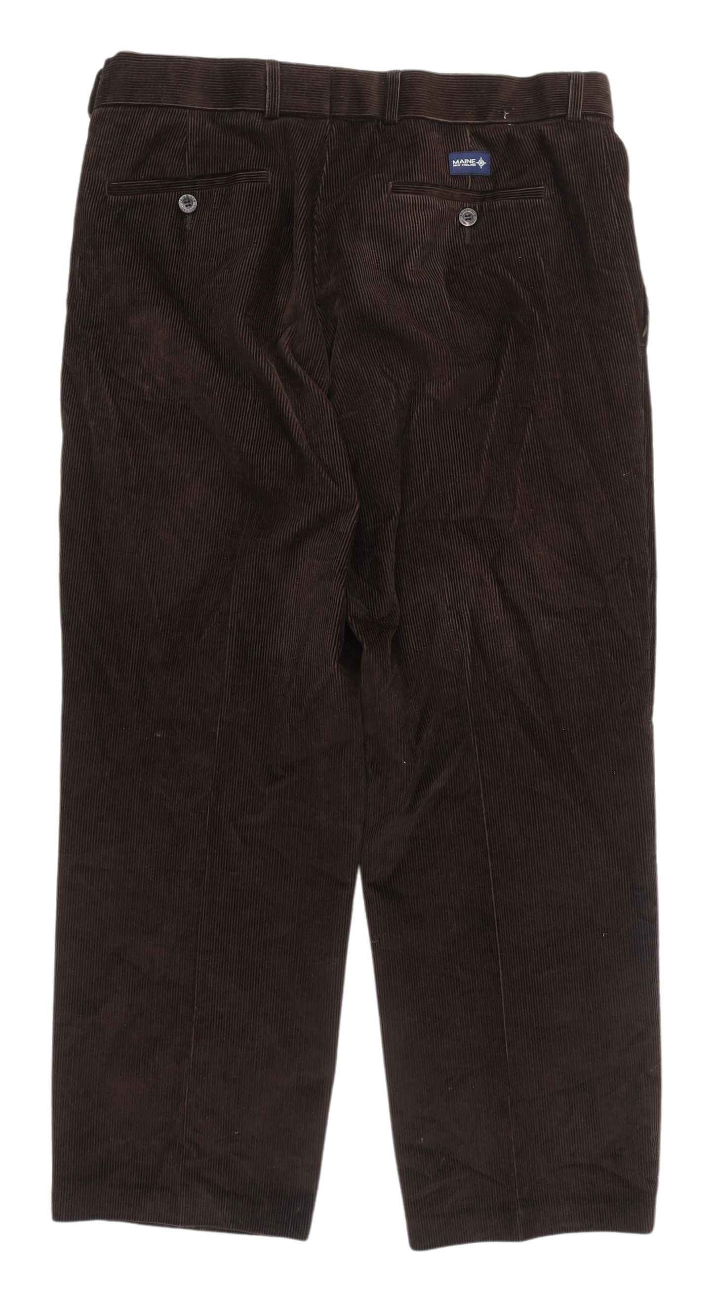 Maine New England Men's Brown Corduroy Trousers 34S