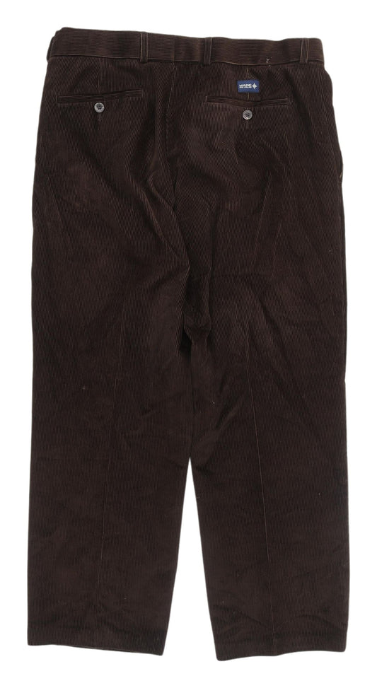 Maine New England Men's Brown Corduroy Trousers 34S