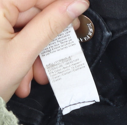 River Island Women's Black High Rise Denim Shorts