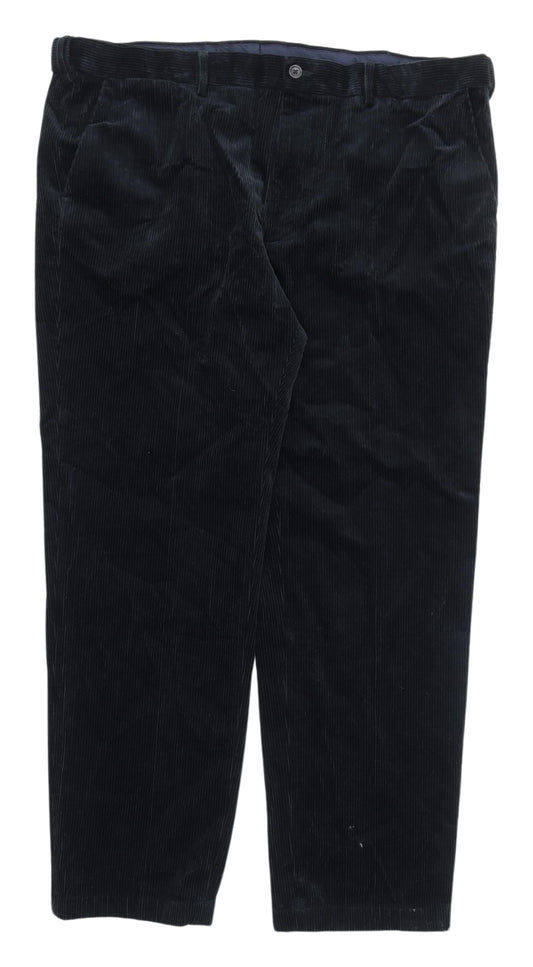 Marks and Spencer Men's Dark Charcoal Corduroy Trousers