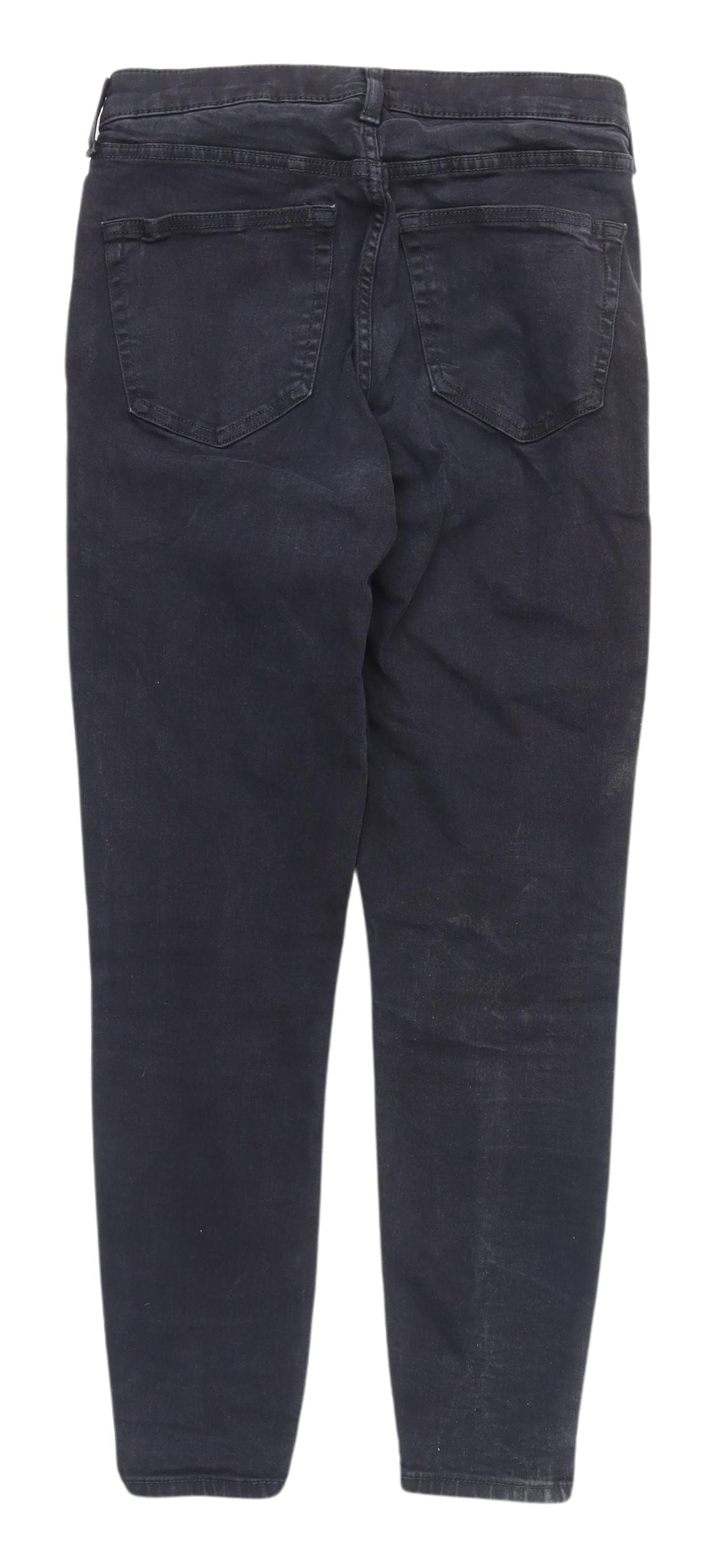 Topshop Women's Black Straight Jeans Size 30 Slim Fit