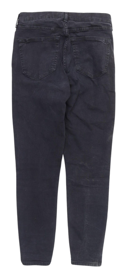 Topshop Women's Black Straight Jeans Size 30 Slim Fit