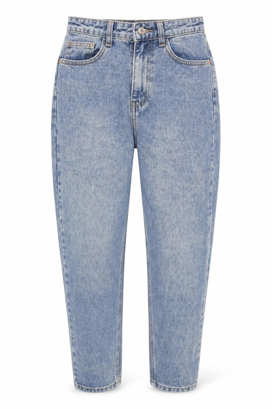Womens UK Size 6 PRETTYLITTLETHING Regular Fit Mom Blue Jeans
