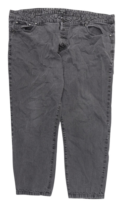 boohooMAN Grey Straight Jeans - Size L