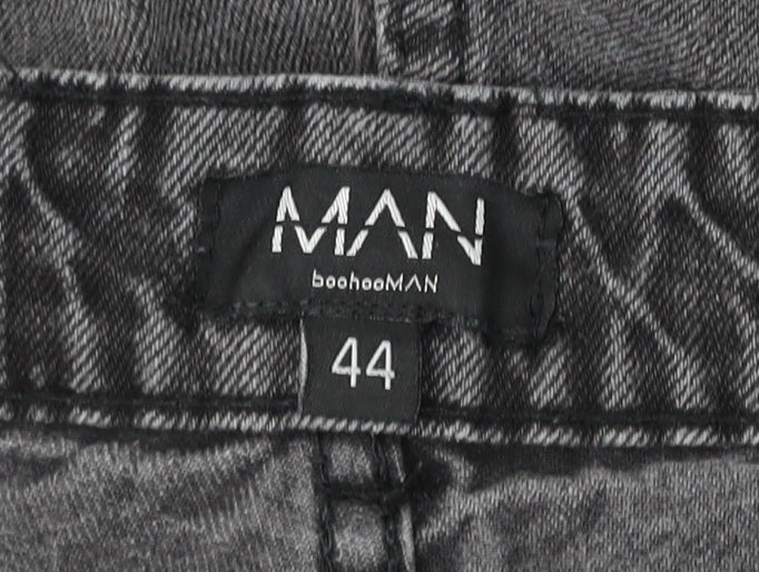 boohooMAN Grey Straight Jeans - Size L