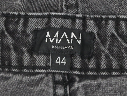 boohooMAN Grey Straight Jeans - Size L