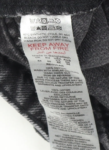 boohooMAN Grey Straight Jeans - Size L