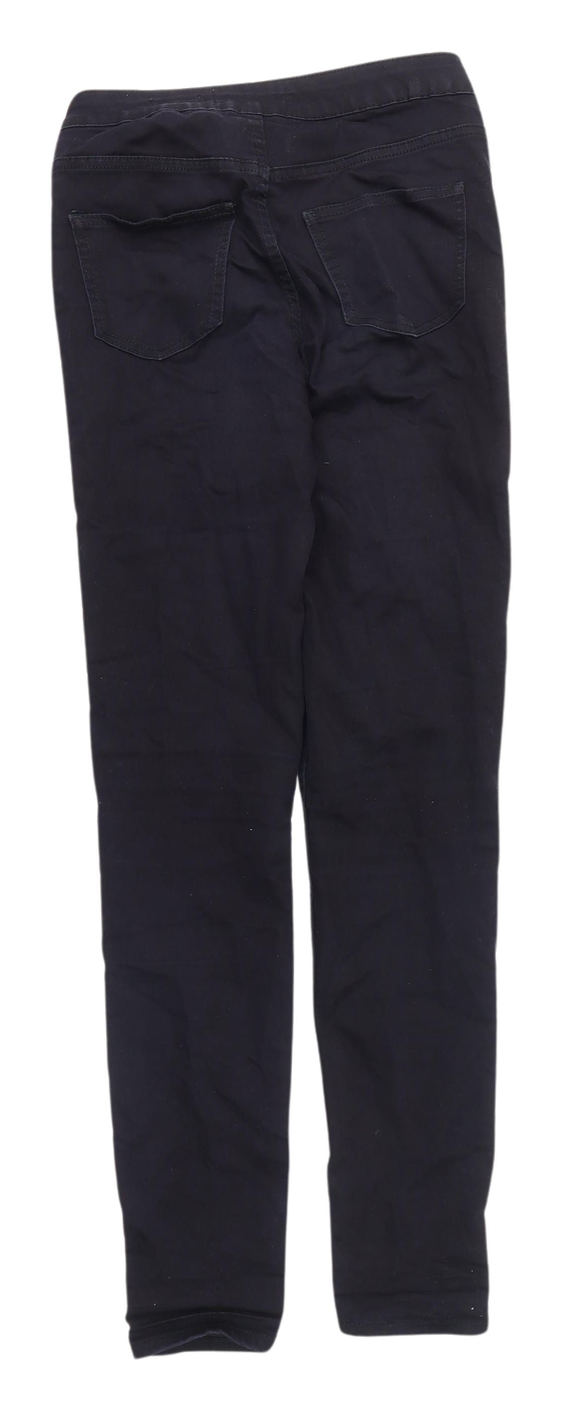 New Look Women's Black Skinny Jeans - Size S, Distressed Tall