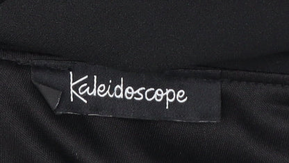 Womens UK Size 10 Kaleidoscope Black Basic Blouse