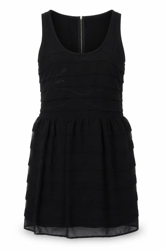 Next Petite Black Sleeveless Bodycon Dress Size 10
