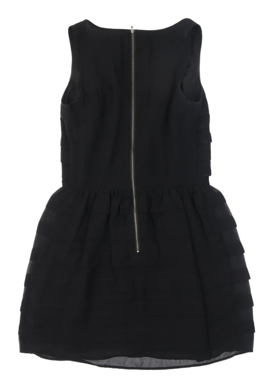 Next Petite Black Sleeveless Bodycon Dress Size 10