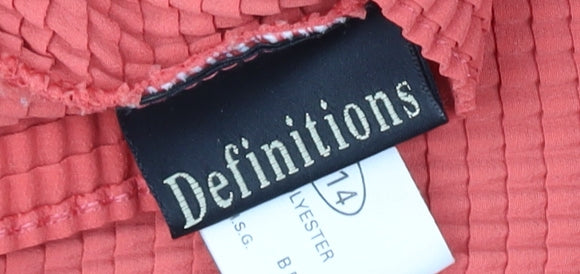 Definitions Women's Red Sleeveless Tank Top Size 12/14