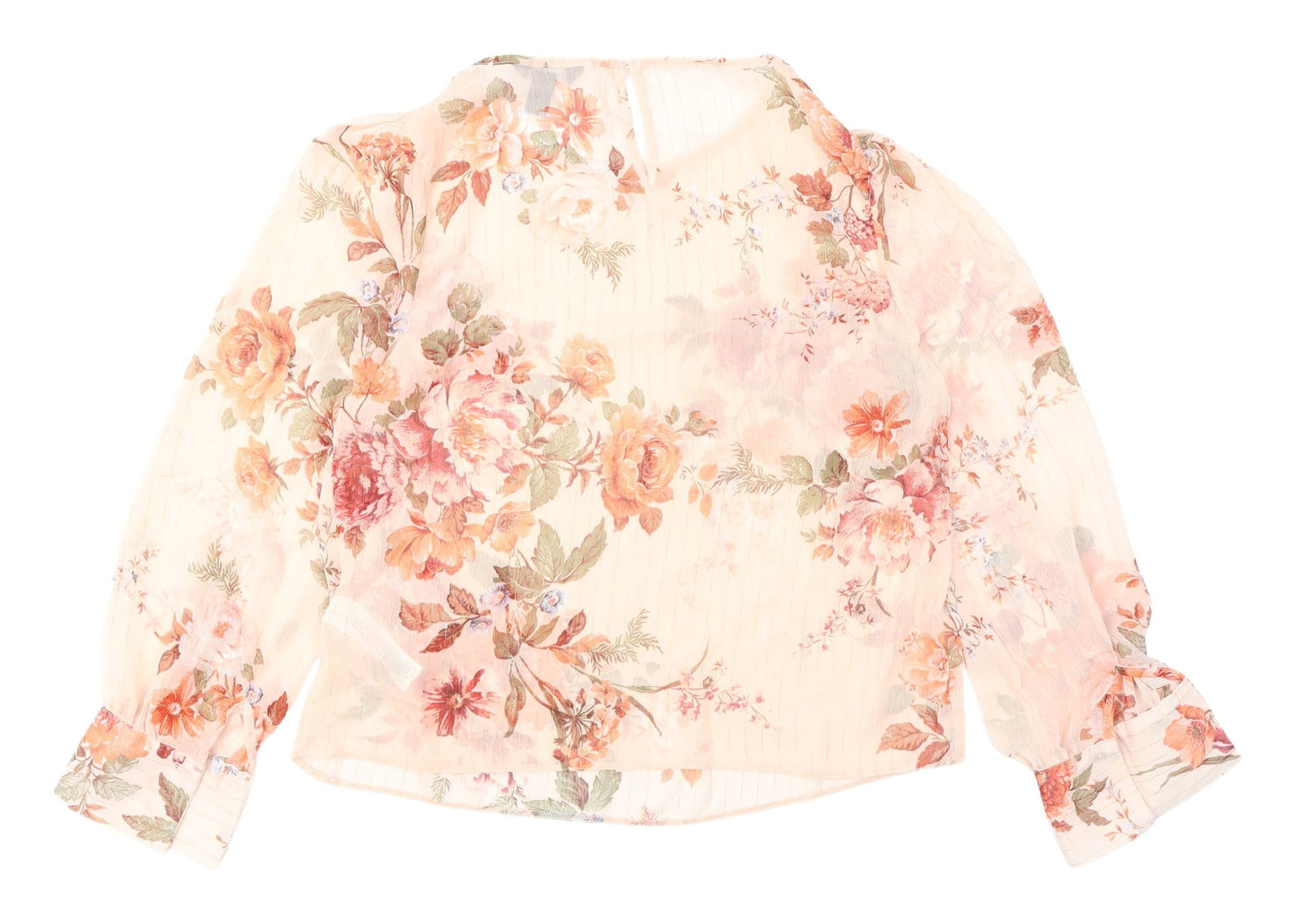 New Look Women's Floral Blouse, Size 14, Multicoloured Chiffon