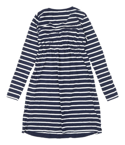 La Redoute Women’s Blue Striped Wrap Dress, Size 6
