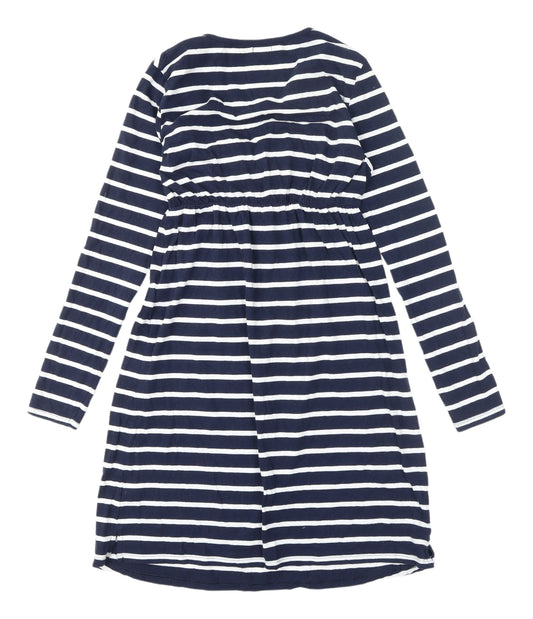 La Redoute Women’s Blue Striped Wrap Dress, Size 6