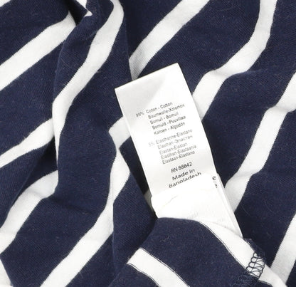 La Redoute Women’s Blue Striped Wrap Dress, Size 6