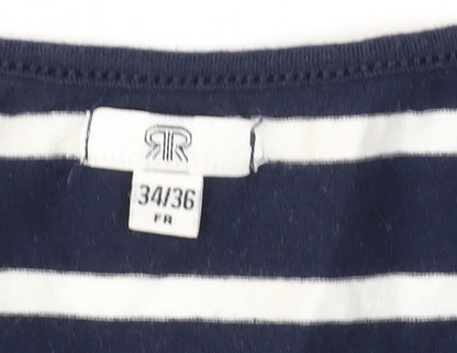 La Redoute Women’s Blue Striped Wrap Dress, Size 6