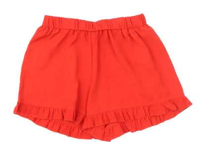 Boohoo Women's Red Ruffle Shorts UK 8