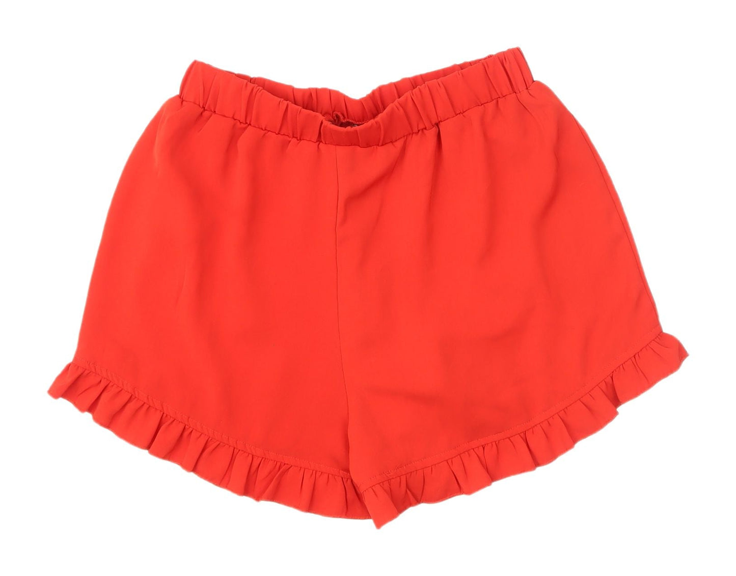 Boohoo Women's Red Ruffle Shorts UK 8