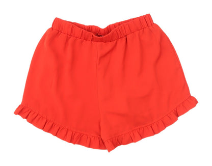 Boohoo Women's Red Ruffle Shorts UK 8
