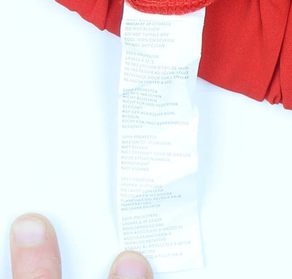 Boohoo Women's Red Ruffle Shorts UK 8