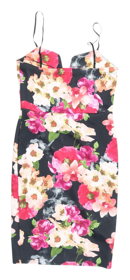 Missi London Floral Bodycon Dress UK 12