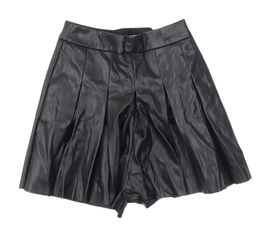 Stradivarius Women's Black Culotte Shorts, Size 6